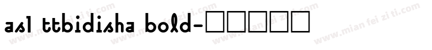 as1 ttbidisha bold字体转换